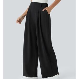 Halara Flex™High Waisted Pocket Wide Leg Waffle Work Pants
